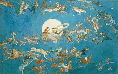月の周りのダンス（紙のトイレ） 作： Charles Altamont Doyle