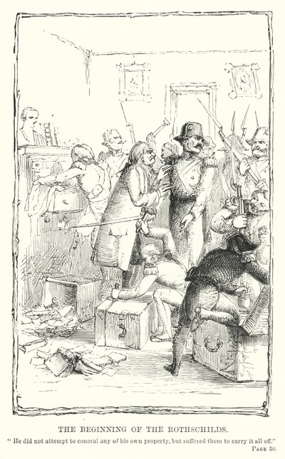 ロスチャイルド家のはじまり（エングレービング 作： Charles Altamont Doyle