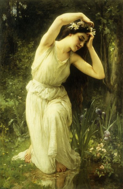 森の中のニンフ（キャンバスに油彩） 作： Charles Amable Lenoir