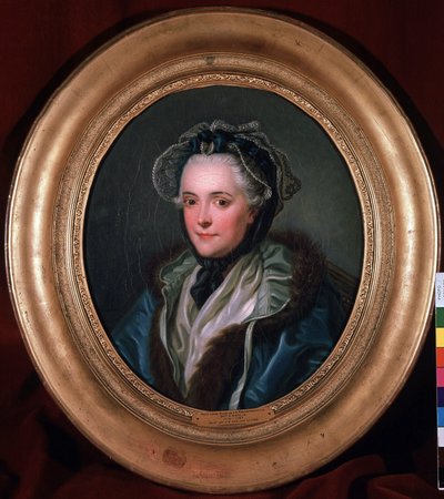 エンヴィル（アンヴィル）公爵夫人マリー＝ルイーズ＝ニコル（Marie Louise Nicole）（1716～1797年）の肖像。シャルル・アメデ・フィリップ・ファン・ロー（1719-1795）の絵画。 作： Charles Amedee Philippe van Loo