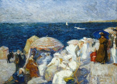 ビーチで、ディエップ。オンザビーチ、ディエップ、1907 作： Charles Andre Fridit