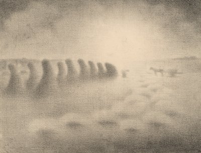 収穫の終わり 作： Charles Angrand