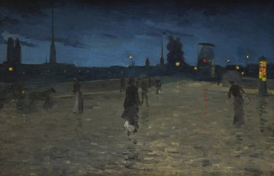 ストーンブリッジ、ルーアン、1881年。 作： Charles Angrand