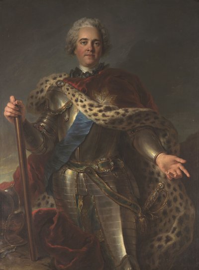 モーリス・ド・サックス1696-1750の肖像、フランスの元帥、1735年から1739年頃。 作： Charles Antoine Coypel