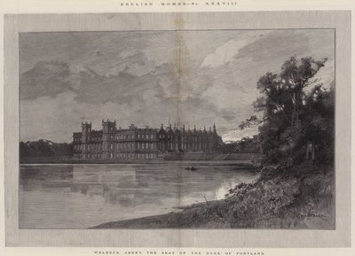 英語の家、ウェルベック修道院、ポートランド公爵の座 作： Charles Auguste Loye