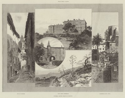 イエール、フランス南海岸 作： Charles Auguste Loye