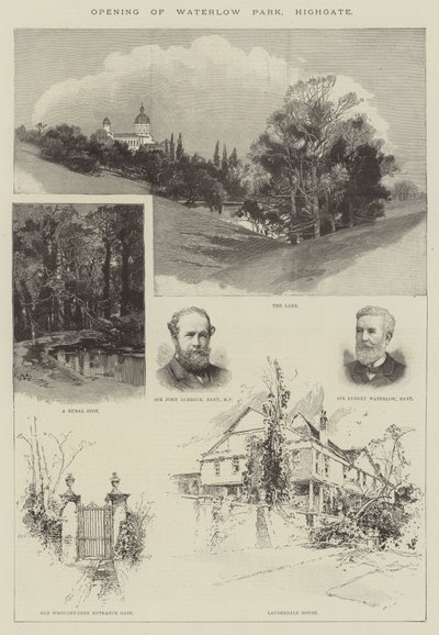 ウォーターローパーク、ハイゲートのオープン 作： Charles Auguste Loye
