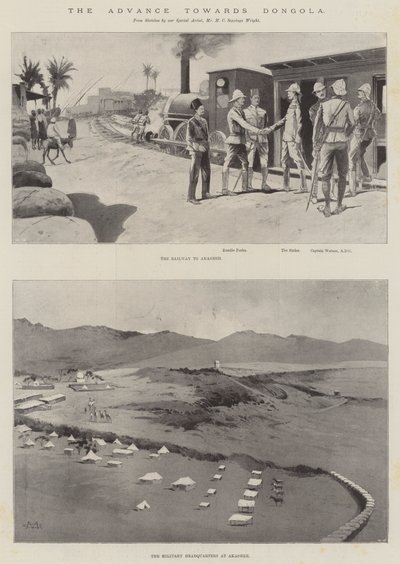 ドンゴラへの前進 作： Charles Auguste Loye