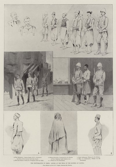 クレタ島の騒乱、カンディアでの暴徒の裁判でのシーン 作： Charles Auguste Loye