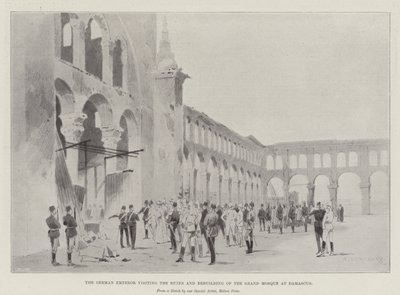 ダマスカスの遺跡を訪れ、グランドモスクを再建したドイツ皇帝 作： Charles Auguste Loye