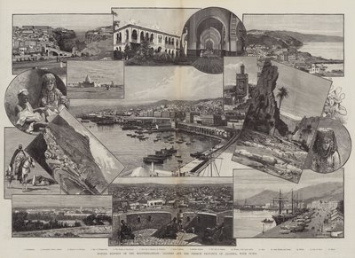 チュニスのある地中海、アルジェ、フランスのアルジェリア県の冬のリゾート 作： Charles Auguste Loye