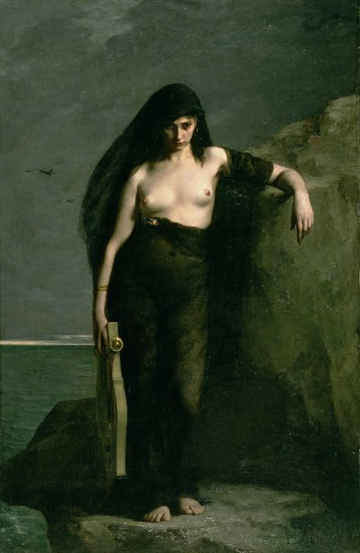 サッフォー 作： Charles Auguste Mengin