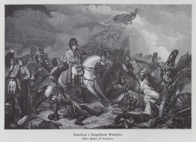 ワーテルローの戦いでのナポレオン 作： Charles Auguste Steuben
