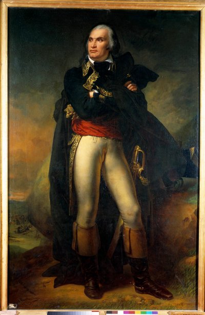 シャルル・ピケグル（1761-1804）の足元の肖像 北部、サンブレ、ムーズ、ライン、モーゼルの各軍団の総司令官 シャルル・ド・スチューベン（1788-1856）による絵画 1819年 Sun.2.1x1.3 m パリ、軍隊博物館 作： Charles Auguste Steuben