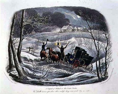 "A Signal of Distress, or The Christmas Visitor" R.G. Reeve (fl.1811-37) の彫刻、Thomas McLeanの出版。 作： Charles B. (after) Newhouse