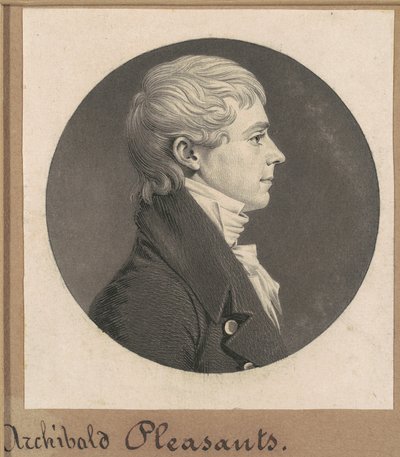 アーチボルド・プレザンツ・ジュニア 作： Charles B. J. Févret de Saint Mémin