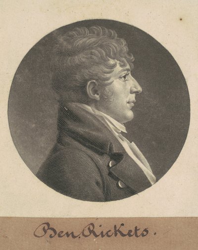 ベンジャミン・リケッツ 作： Charles B. J. Févret de Saint Mémin