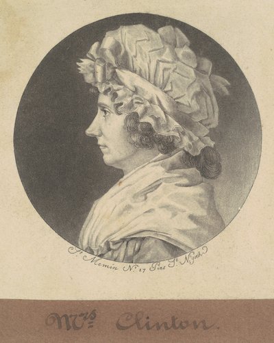 コーネリア・タッペン・クリントン 作： Charles B. J. Févret de Saint Mémin