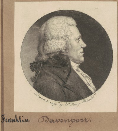 フランクリン・ダベンポート 作： Charles B. J. Févret de Saint Mémin