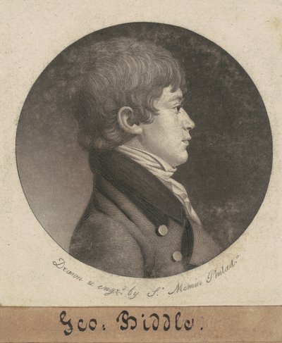 ジョージ・ワシントン・ビドル 作： Charles B. J. Févret de Saint Mémin
