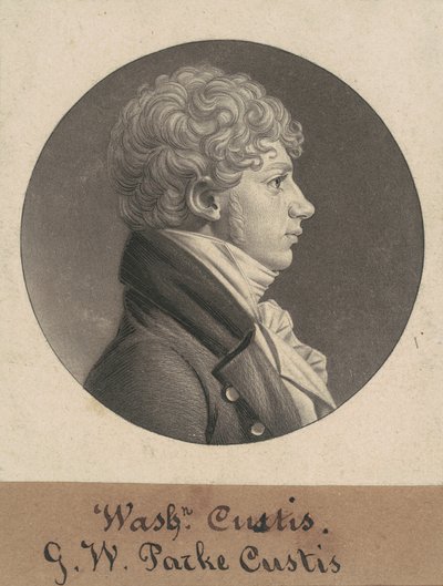 ジョージ・ワシントン・パーク・カスティス 作： Charles B. J. Févret de Saint Mémin