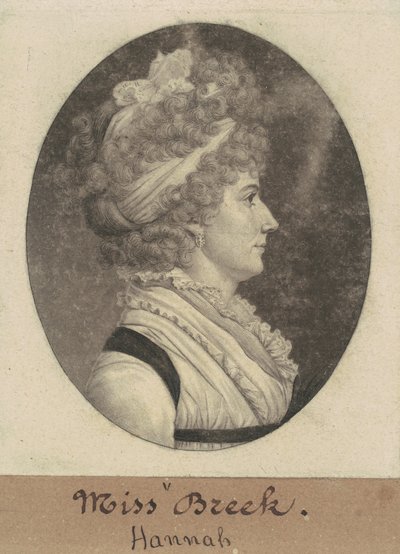 ハンナ・ブレック 作： Charles B. J. Févret de Saint Mémin