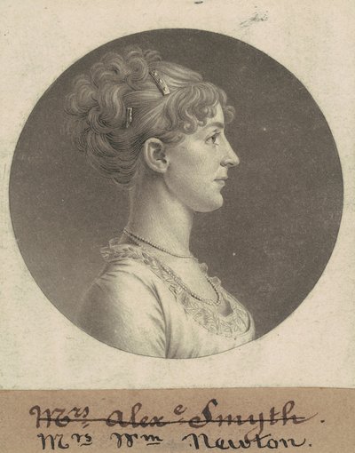 ジェーン・バー スチュアート・ニュートン 作： Charles B. J. Févret de Saint Mémin