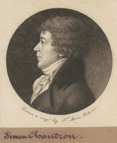 ジャン＝シモン・ショードロン 作： Charles B. J. Févret de Saint Mémin