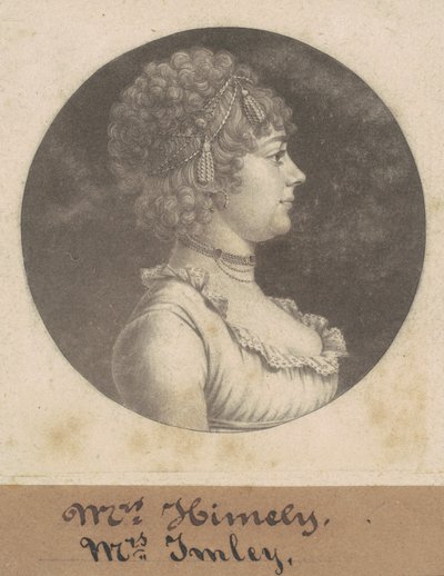 ジェームズ・ヘンダーソン・イムレー夫人 作： Charles B. J. Févret de Saint Mémin