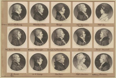サン・メマン肖像画コレクション、グループ15 作： Charles B. J. Févret de Saint Mémin