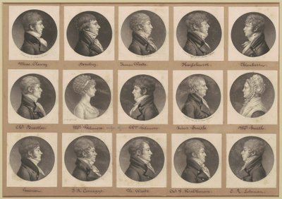 サン・メマン肖像画コレクション、グループ25 作： Charles B. J. Févret de Saint Mémin