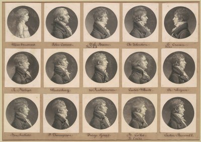 サン・メマン肖像画コレクション、グループ30 作： Charles B. J. Févret de Saint Mémin