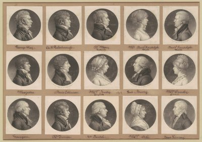 サン・メマン肖像画コレクション、グループ36 作： Charles B. J. Févret de Saint Mémin