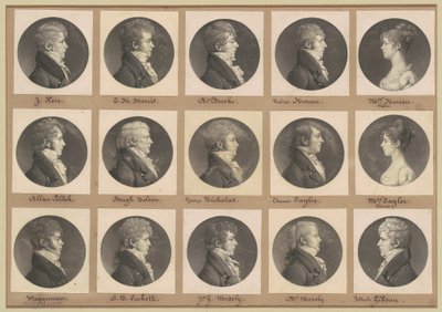 サン・メマン肖像画コレクション、グループ42 作： Charles B. J. Févret de Saint Mémin