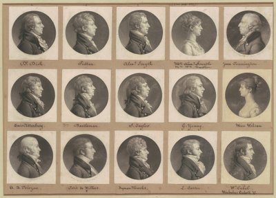サン・メマン肖像画コレクション、グループ49 作： Charles B. J. Févret de Saint Mémin
