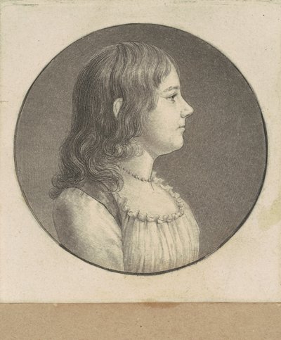 正体不明の若い女性 作： Charles B. J. Févret de Saint Mémin