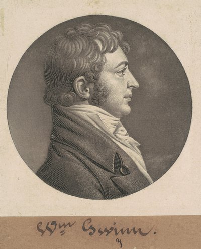 ウィリアム・グウィン 作： Charles B. J. Févret de Saint Mémin