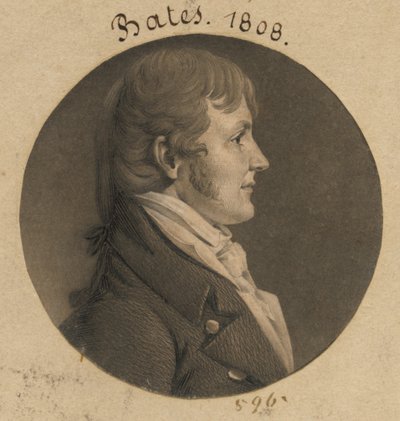 ジェームズ・ウッドソン・ベイツ 作： Charles Balthazar Julien Févret de Saint-Mémin