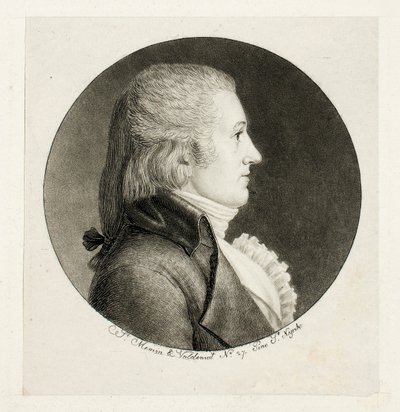 横顔の肖像画、ブレイク 作： Charles Balthazar Julien Févret de Saint-Mémin