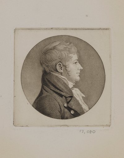 ジョセフ・ホッパー・ニコルソン判事 作： Charles Balthazar Julien Févret de Saint Mémin