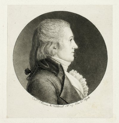 横顔の肖像画、ブレイク 作： Charles Balthazar Julien Févret de Saint Mémin