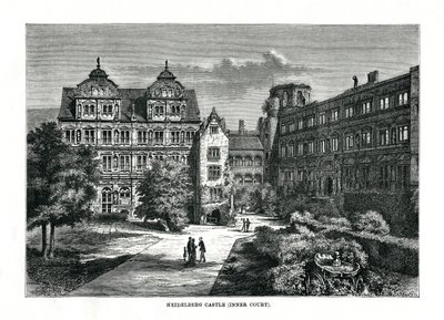 ハイデルベルク城、ドイツ、1879 作： Charles Barbant