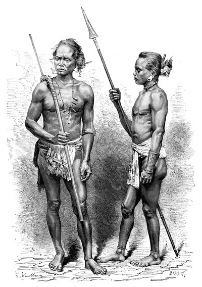 モイ族、インドネシア、1895年。 作： Charles Barbant