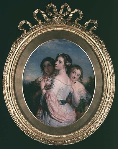 スリー・ビューティーズ」1845年頃 作： Charles Baxter