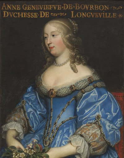 アンヌジュヌヴィエーヴドブルボンコンデ1619-1679、ロングヴィル公爵夫人、17世紀半ば.. 作： Charles Beaubrun