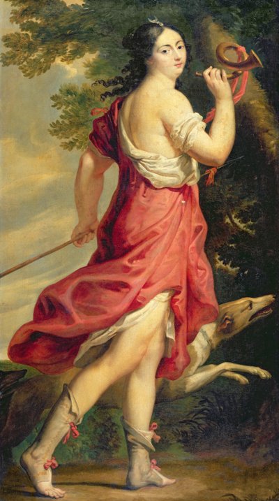 ダイアナザハントレスとしてのモンテスパンマダム 作： Charles Beaubrun