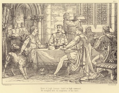ララのイラスト、バイロン卿の物語 (彫刻) 作： Charles Bell Birch