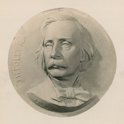 彫刻家ジョン・ヘンリー・フォーリーのレリーフ彫刻 作： Charles Bell Birch