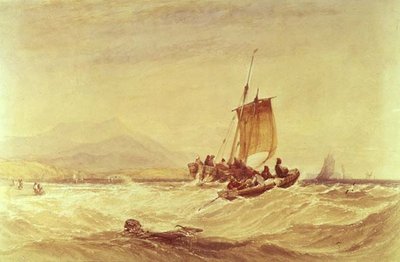 ドネガル湾、1841年頃（水彩画 作： Charles Bentley