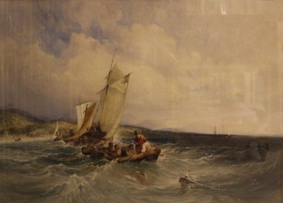ウィックロー湾、1840年頃（紙に水彩画） 作： Charles Bentley